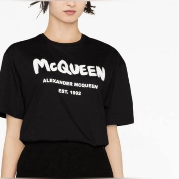 Alexander Mcqueen Logo Print Cotton shirt